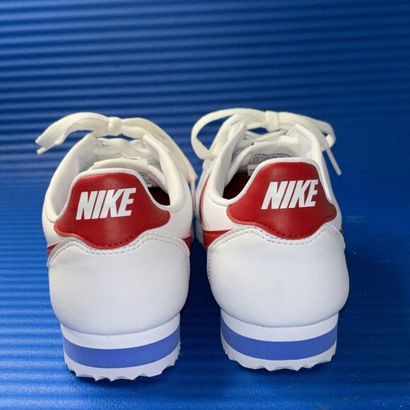 Size 10.5- Women’s Nike Cortez Shoes Classic Forrest Gump White Red 807471-103 - Picture 7 of 8